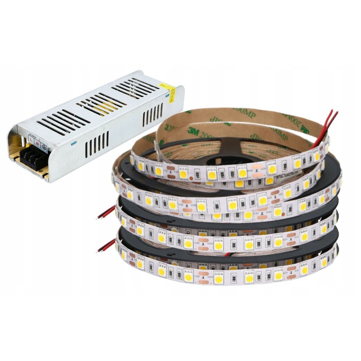 Set 15m Benzi LED SMD5050, 900 LED, Alb Rece, 216W