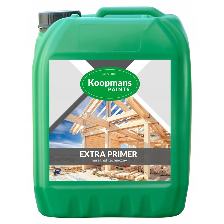 Vopsea impregnanta tehnica, Koopmans, Extra Primer, 5L, fara miros, protectie impotriva degradarii, incolor