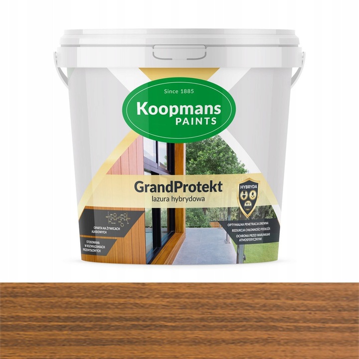 Koopmans hibrid lazúr 3l, világos paliszander, kültéri fa és homlokzatok védelmére, időjárásálló