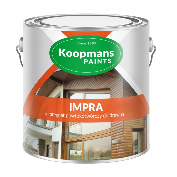 Koopmans IMPRA impregnáló festék 5L, dió, időjárásálló, könnyű felvitel