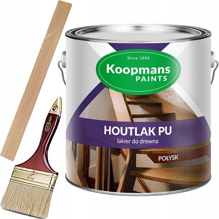 Koopmans Houtlak PU falakk, átlátszó, 2,5l, kopásálló, fényes