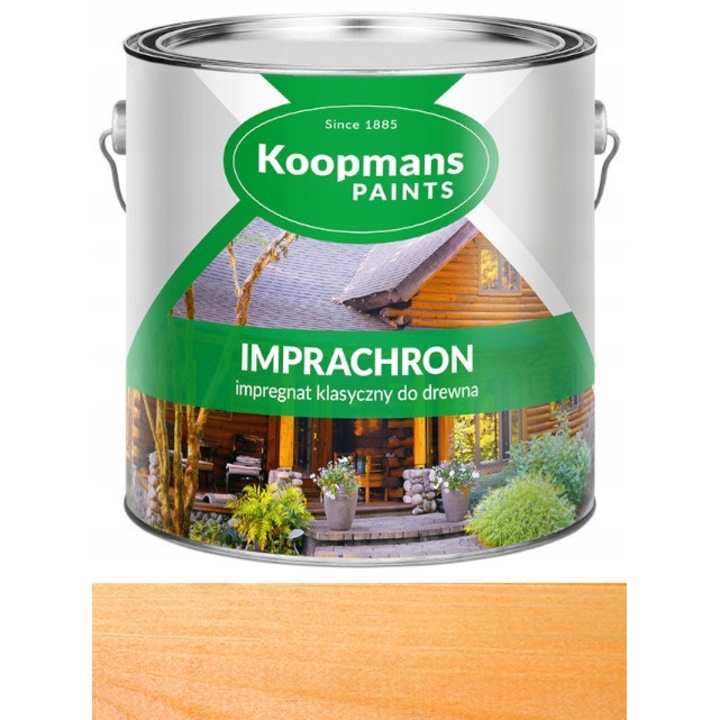 Импрегнант за дърво Koopmans Imprachron 5L, средиземноморски бор, устойчив на атмосферни влияния, лесно нанасяне