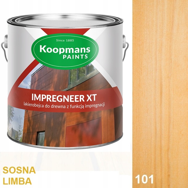 Koompans fa festék, IMPREGNEER XT, 2,5L, átlátszó, 6 év védelem, könnyű felvitel