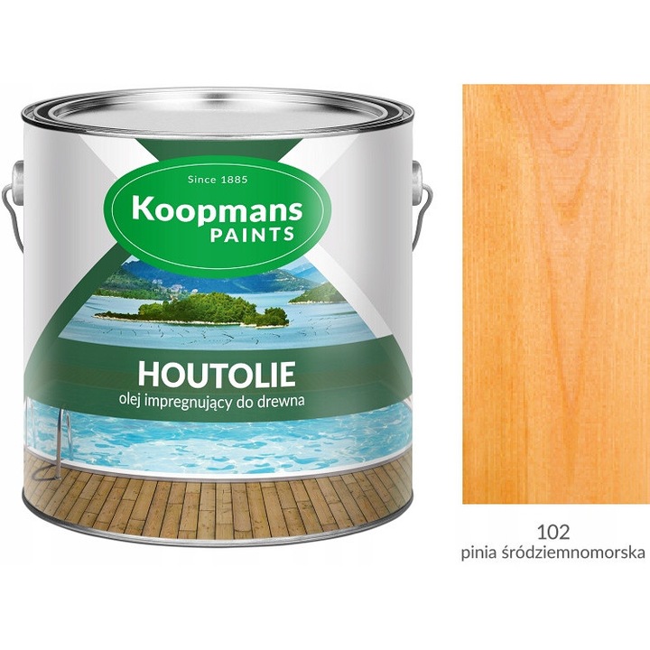 Fa impregnáló olaj, Koompans, 20l, átlátszó UV-szűrővel, könnyű felvitel