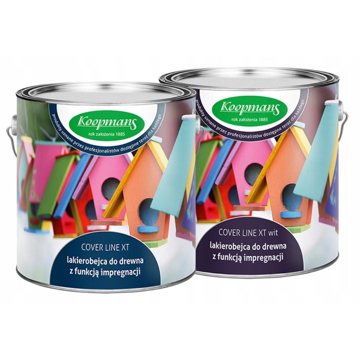 Fa festék, Koopmans, Cover Line XT, 1L, fahéjbarna szín, vízszigetelés, időjárásálló