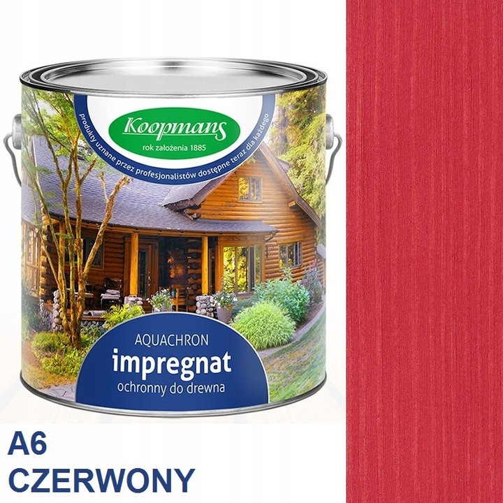 Koompans színes akril impregnáló faanyagra, 2,5l, átlátszó, időjárásálló