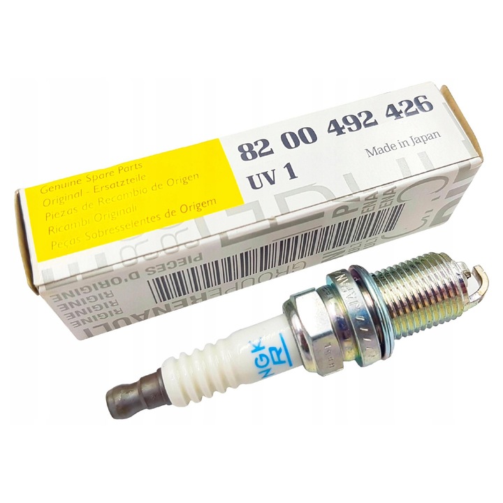 Renault gyújtógyertya készlet, 4 db, 8200492426, 5 kOhm, 14x19mm