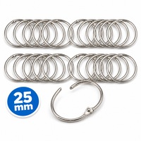 Inel metal pentru legatorie 25mm set 20 bc