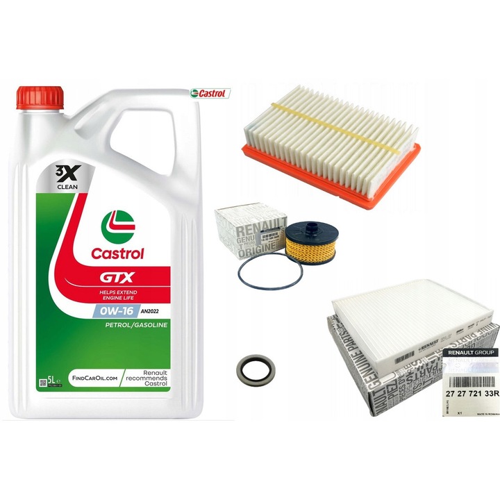 BIGSTER Duster III 1,2 TCE Mild-Hybrid Castrol 0w16 olajszett, szűrők