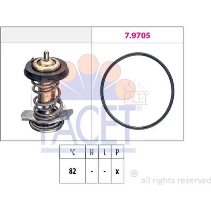 Termostat FACET 7.8842 - compatibil Iveco, Fiat