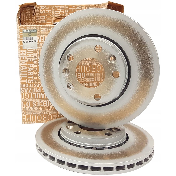 Eredeti Renault féktárcsa, 2 darabos készlet, szellőztetett, 280x44mm, Duster Laguna III-hoz