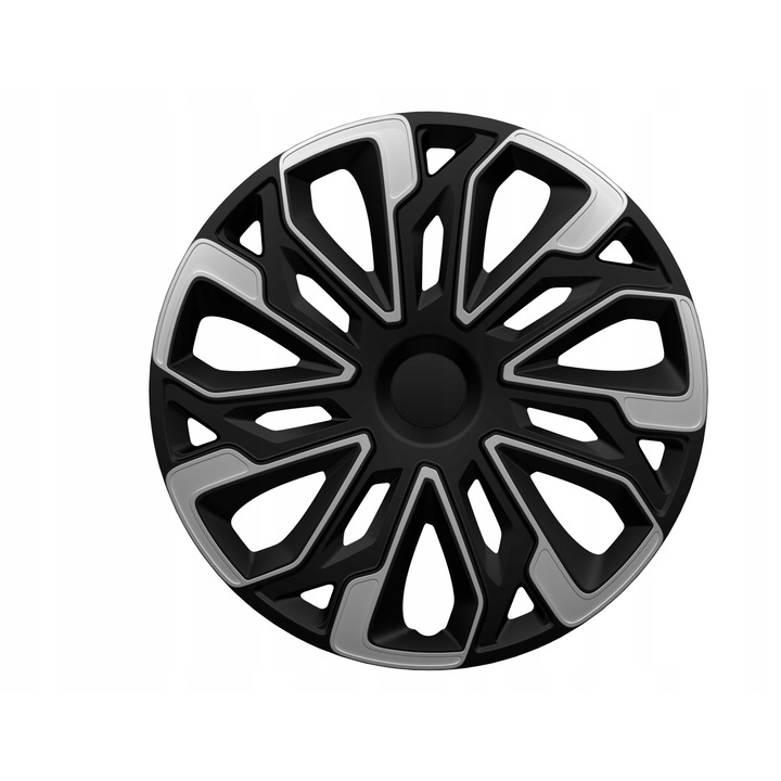 Тасове Gorecki 4RACING 15", сребристо-черни, комплект 4 бр