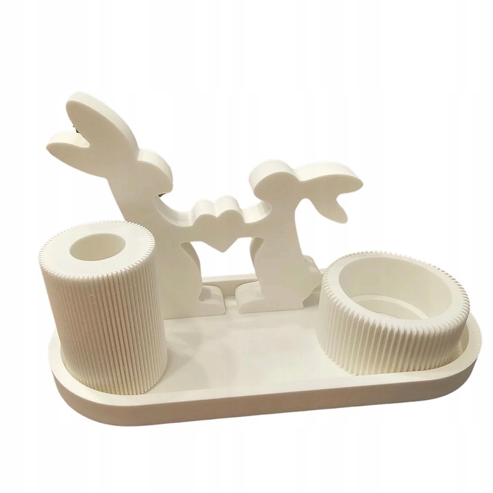 Organizator baie Pro Parts, 3D, alb, 19x8x11cm
