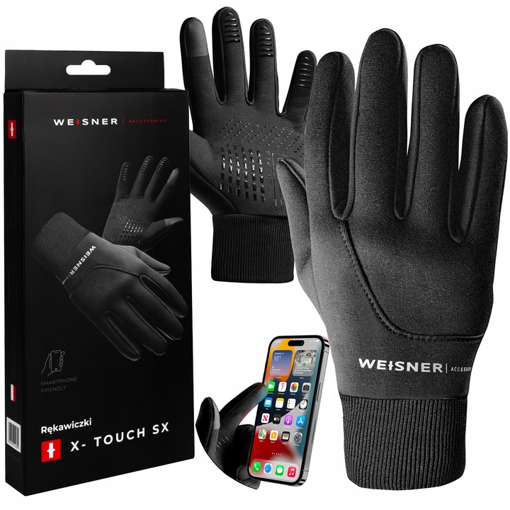 WEISNER SX| Manusi Negre Barbatesti ANTIALUNECARE Auto Tactile