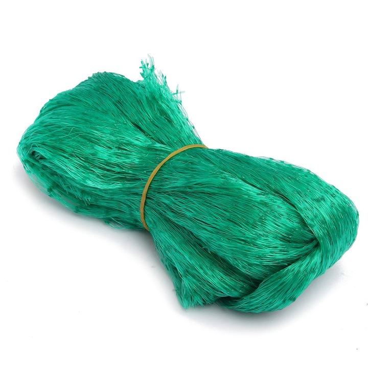 Plasa de protectie pentru pasari, GardenPlus+, 4x100m, verde, dimensiune ochi 15mm