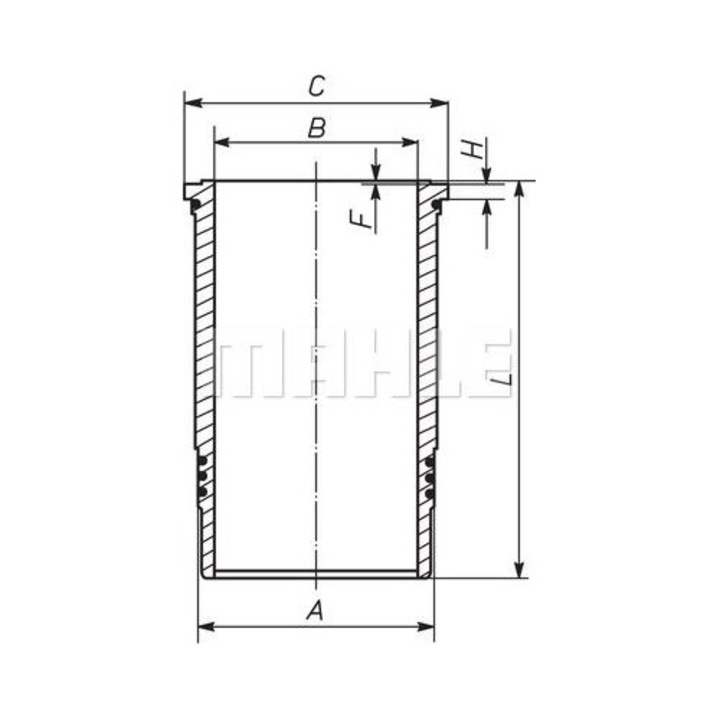 Mahle hengerpersely 007LW00109000 - kompatibilis Iveco