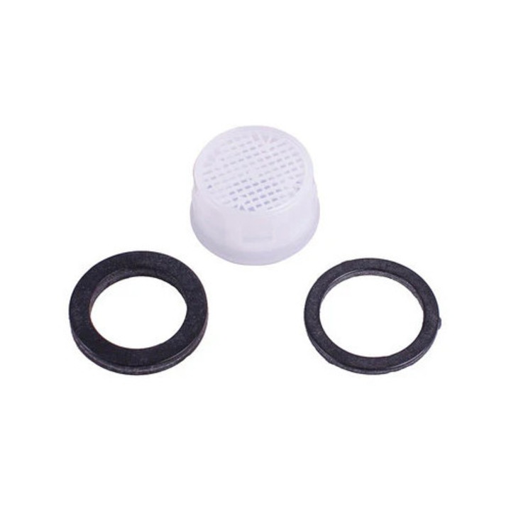 Aerator/perlizor Aquasto Bubble Stream, economizor de apa, garnituri incluse, alb/negru, 1 buc