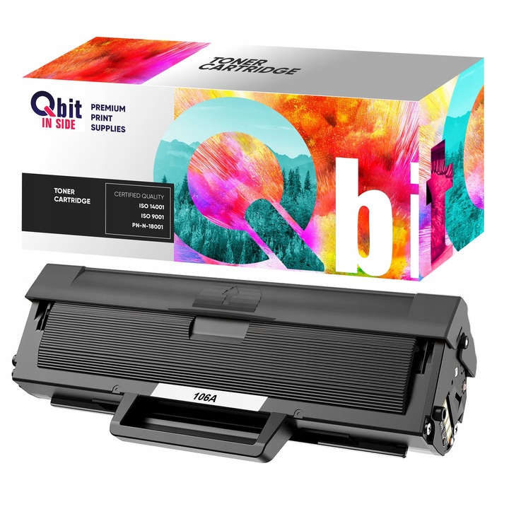 Toner QBIT W1106A XXL fekete, 5000 oldal, HP lézer nyomtatókhoz