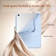 Защитен TPU калъф за iPad 10/11-то поколение (A16) 2025, AZFAMZOP™, включен протектор за екран от закалено стъкло, лек защитен калъф, син