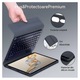 Защитен калъф за Honor Pad X8 Pro / Pad X9 11.5 инча, AZFAMZOP™, с разглобяема Bluetooth клавиатура, протектор за екран от закалено стъкло, тъч писалка, безжична мишка, силиконова защита за клавиатура, тънък, черен