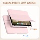 Защитен TPU калъф за iPad 10/11-то поколение (A16) 2025, AZFAMZOP™, включен протектор за екран от закалено стъкло, лек защитен калъф, розов