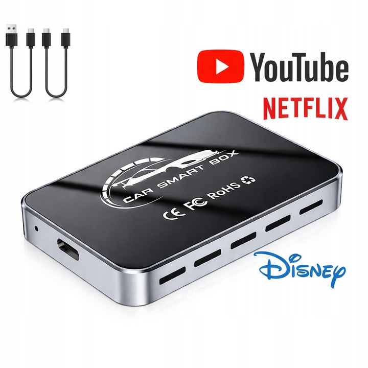 Set AI&JL AI BOX, Android 13, Wireless CarPlay + Android Auto, HDMI OUT, Plug & Play