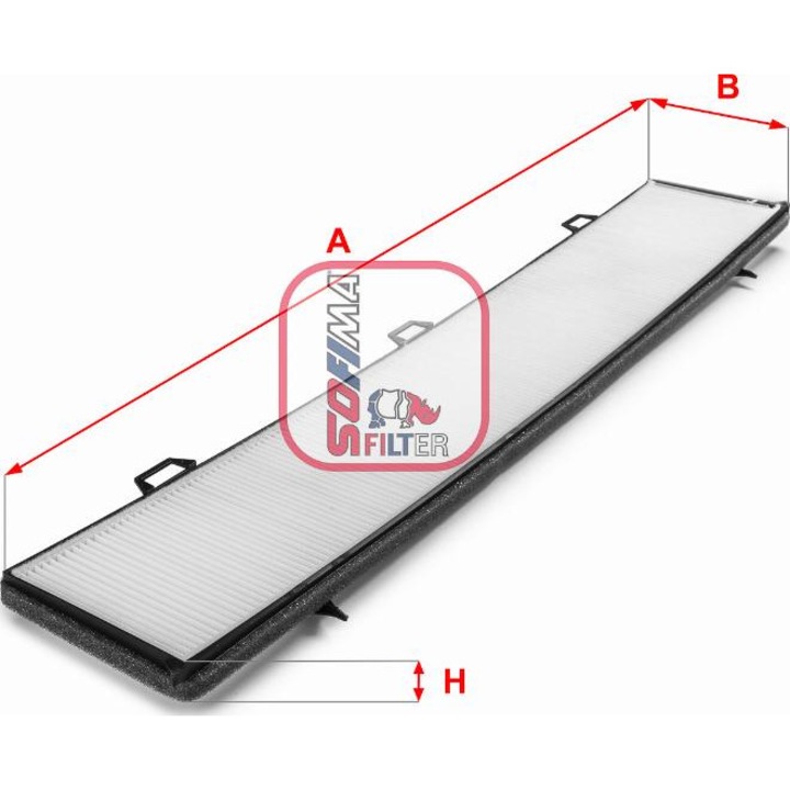 Filtru, utastér levegő Sofima S3236C - kompatibilis Bmw, Alpina, Lada