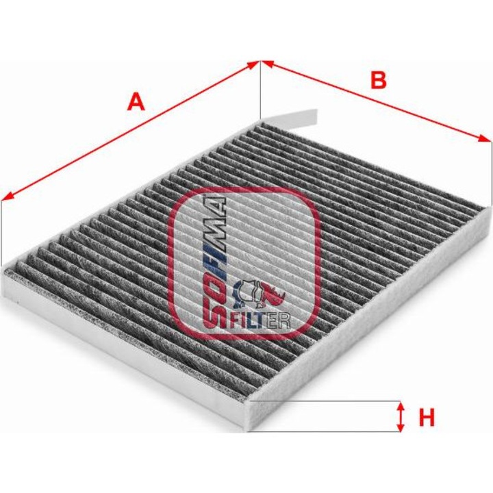Filtru, utastér Sofima S4233CA - kompatibilis Renault