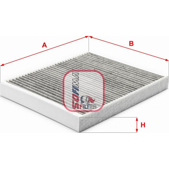 Filtru, utastér levegő Sofima S4230CA - kompatibilis Opel, Vauxhall, Chevrolet