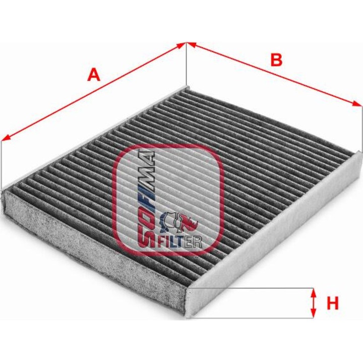 Filtru, utastér levegő Sofima S4170CA - kompatibilis Ford