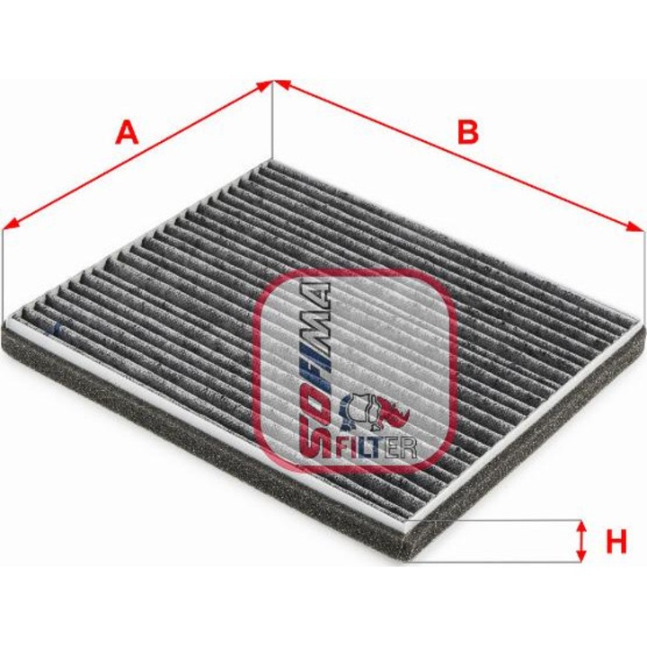 Filtru, utastér levegő Sofima S4264CA - kompatibilis Subaru, Toyota
