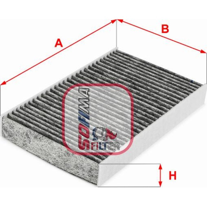 Filtru, utastér levegő Sofima S4285CA - kompatibilis Renault, Nissan