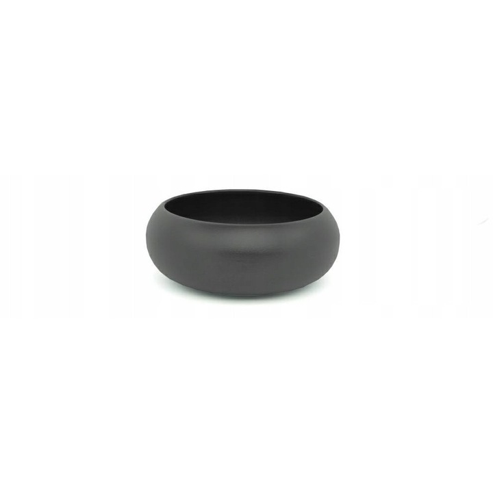 Alumina Terra Fekete Tál 16 cm, 500 ml, kerámia, fekete