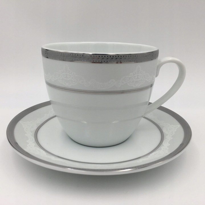 6 csésze és csészealj készlet, Malta, Bogucice, 250ml, 15cm
