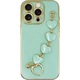 Husa telefon Vivid, model Slim, cu lant pentru mana, verde, pentru Apple iPhone 16 Pro