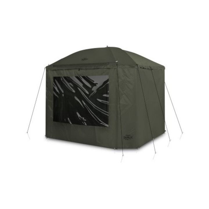 Umbrela/shelter cu perete lateral Delphin DualiX STABIL, 220 x 220 cm, impermeabila, protectie UV