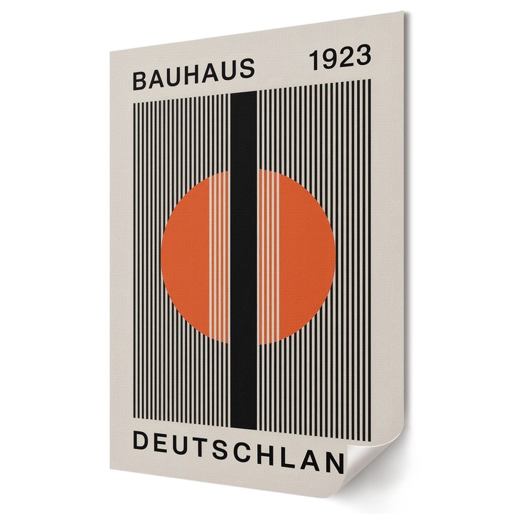 Fali Poszter A1, Coloray, Bauhaus plakát, Fekete, 59.4 x 84 cm, Nappali, Konyha, Keret nélkül, 010030020310000293892