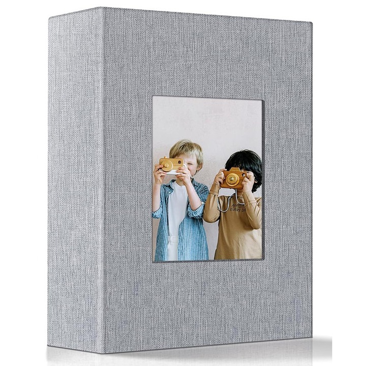Tinalenne fotóalbum 10x15 cm 16.7x12.7x5 cm 100 kép szürke