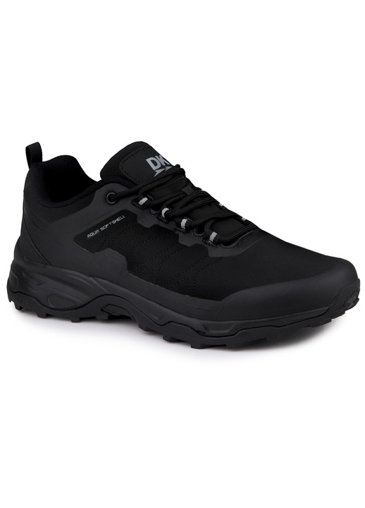 Pantofi trekking DK, negru, material impermeabili, respirabili, Negru