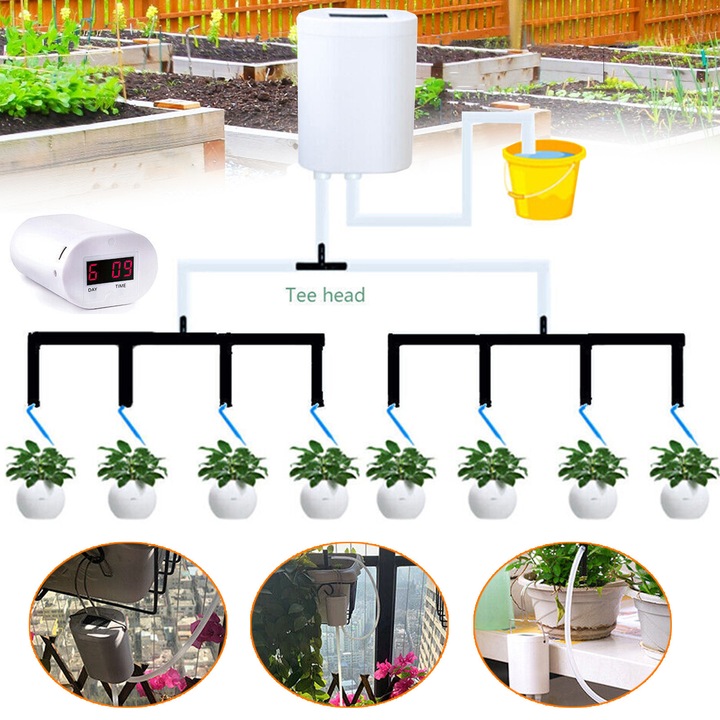 Sistem Automat De Irigare, Echipament De Udare Automat, Kit De Irigare Prin Picurare Micro, Dispozitiv De Irigare Prin Picurare A Plantelor, Sistem De Udare Automat Diy Pentru Plante Pe Balcon