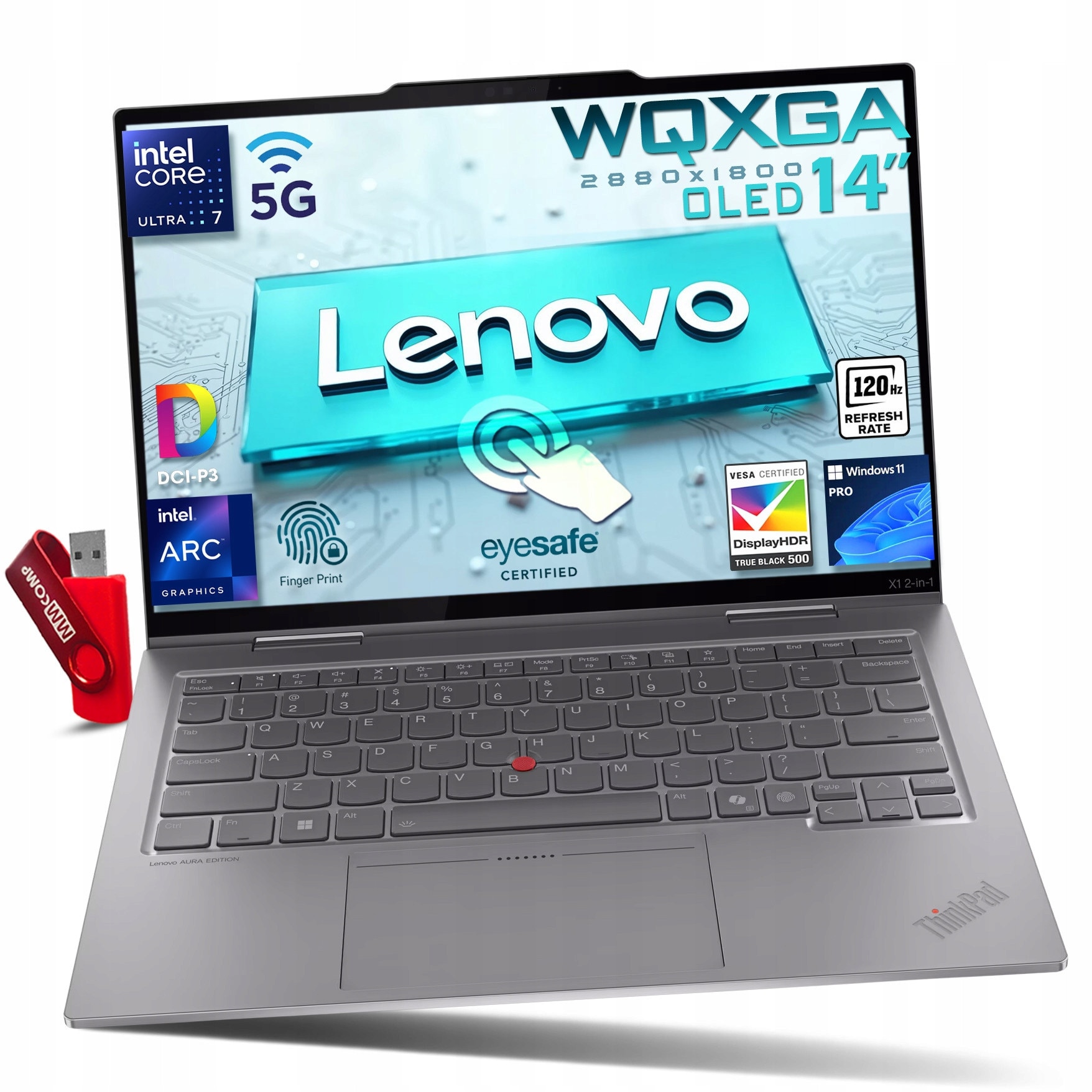 Laptop Lenovo ThinkPad X1 Carbon G11, Intel Core i7-1365U, 32GB