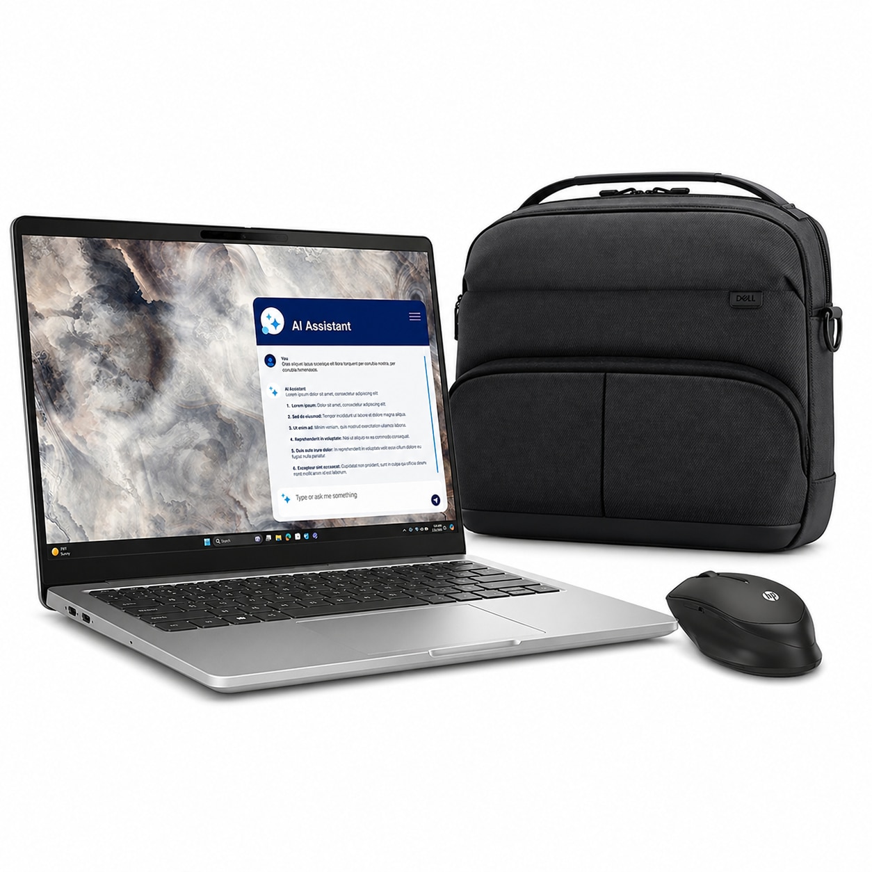 Laptop Dell Pro 16 Plus Touchscreen, 16GB RAM, SSD 512GB, set cu Mouse Wireless și Geantă EcoLoop