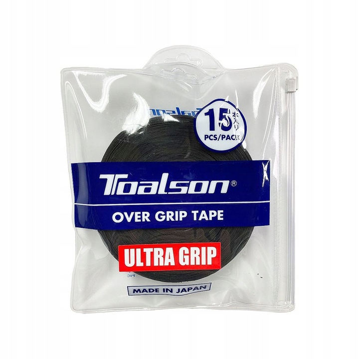 Gripuri Toalson Ultra Grip, set 15 buc, 0,5mm, 120x27cm, negru