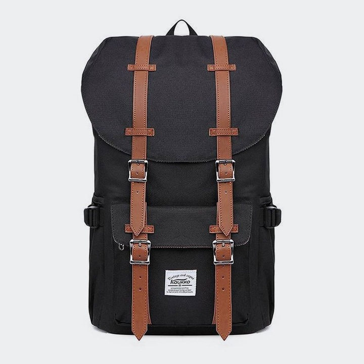 Rucsac laptop Kaukko multifunctional negru 47x27x16cm