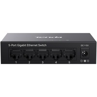 Switch TENDA TEG1005M, 5 porturi x RJ45 Gigabit, negru
