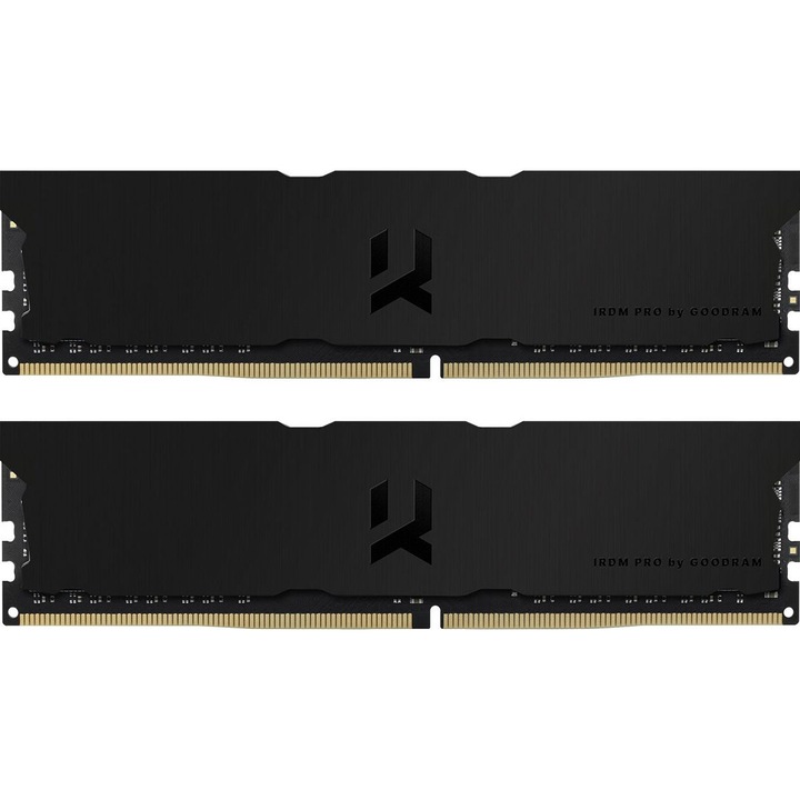 Memorie RAM GoodRam IRDM PRO, 32 GB (2 x 16 GB), DDR4, 3600 MHz, DIMM, 1.35 V, 18 CL, Black
