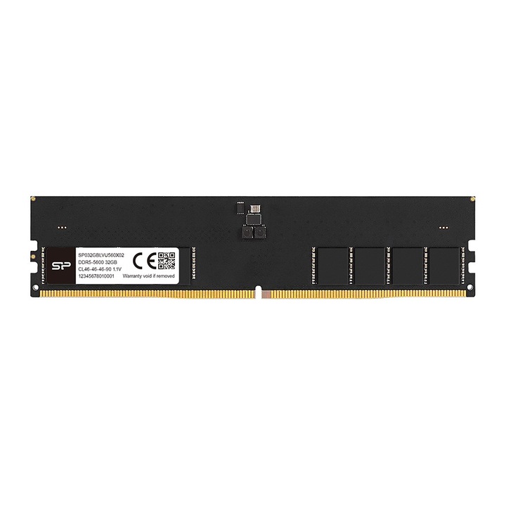 Memória RAM Silicon Power, 16 GB, DDR5, 5600MHz, 1.1 V, Fekete