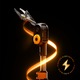 Fiskars akkumulátoros elektromos metszőolló teleszkópos nyéllel fákhoz/kerthez, 12 V, 2.4 - 4 m teleszkópos rúd, Lépésenkénti penge, 32 mm maximális vágási átmérő, Állítható vágófej, Kefe nélküli motor, Töltő és akkumulátor nélkül a csomagban