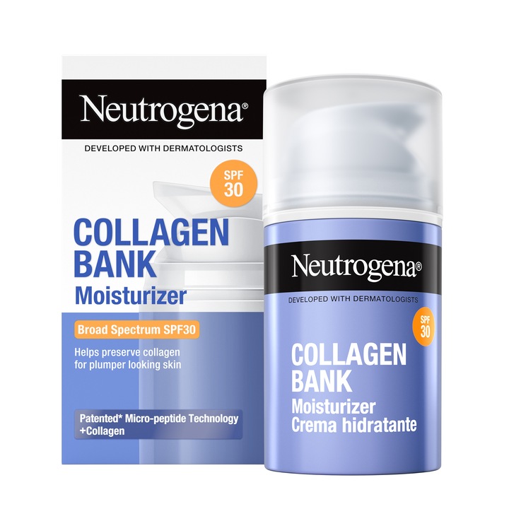 Neutrogena Collagen Bank Hidratáló arckrém, SPF30, 50 ml