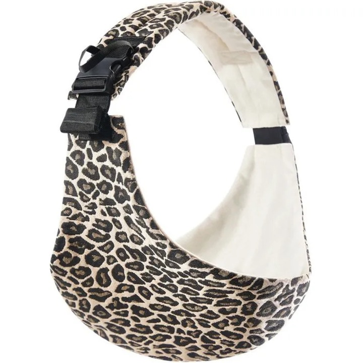 Marsupiu pentru bebelusi, leopard, ajustabil, lavabil, 3-36 luni, 40x100cm